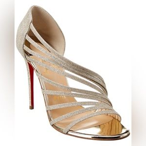 Christian Louboutin Glittering Strappy Heels